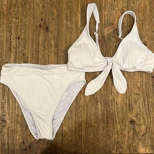 Swimsuit from target. Top size: Medium. Bottom size: Small